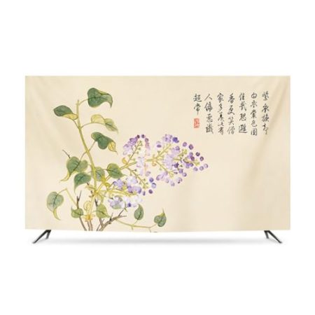 VUT Elastische Schutzhülle Für Monitor, Smart-displayschutz, LCD-tv, Staubschutz, Zum Aufhängen, Heim-tv-Simulator-zubehör(Size:32IN,Color:B)