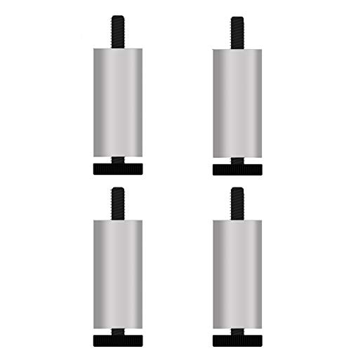 4 Verstellbare Möbelbeine Möbelfüße,Aluminiumlegierung Sofa füße,Metall Couchtischbeine Bettfüße,Schrank Beine für Küche,Heim,Büro,Badezimmer,Möbelkomponente,Beladen 200 kg,m8 Gewinde(Silver8cm)