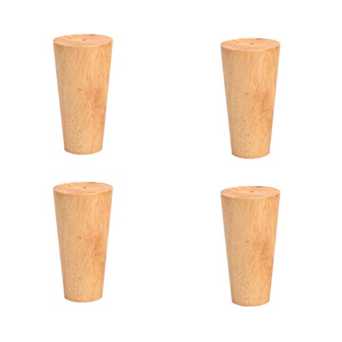 4 Stück Möbelbeine aus Holz,Sofa Beine,Eiche Tischbeine,TV-Tischfüße,Tischgestell,Couchtischbeine,Stühle,für Schrank Sofa Schlafzimmer Esstisch Arbeitstisch, mit Zubehör, 8cm-80cm