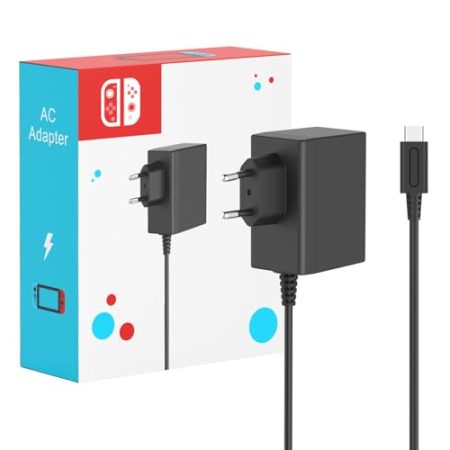 45W Switch Netzteil mit 3M/10FT Switch Ladekabel Kompatibel mit Nintendo Switch/Switch Lite/Switch OLED/Switch Deck Dock/Switch Pro Controller, Unterstützt TV Modus