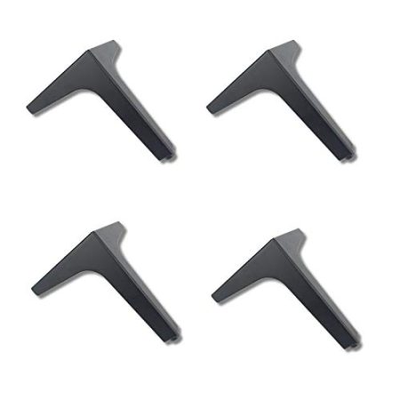 YUCFS Set mit 4 dreieckigen Möbelbeinen, Ersatz-Tischfüßen aus Metall, Sofa-Couch-Beinen, DIY-Hardware-Zubehör, für Küchenschränke, Betten, Stühle, Couchtische, TV-Schränke, Schreibtische, Ottoman