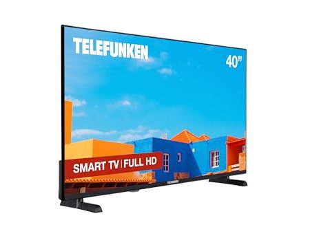 Telefunken 40DTFV725 2025 Smart TV Full HD HDR 1920 x 1080, 40 Zoll, rahmenloses Design, Dolby Audio