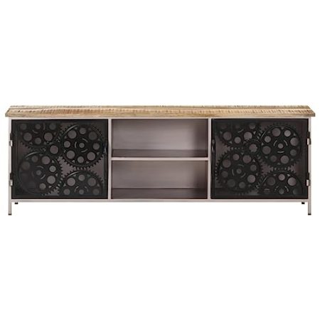 HEFZGDB TV-Schrank 120x30x40 cm Raues Mangoholz Tv Cabinet for Living Room Fernsehschrank Wohnzimmertisch Fernseher Unterschrank für Büro Schlafzimmer Erholungsraum Wohnbereich