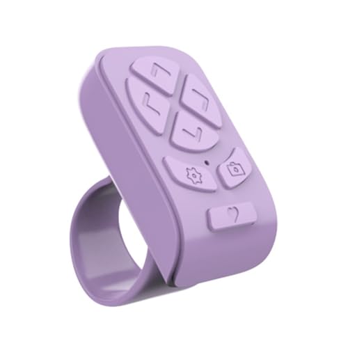 yomoe Fingertip Wireless Bluetooth Remote Control Ring Page Turner für Handys, Tablets und Kameras C
