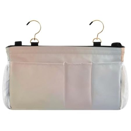 EtherSpher Nachttisch-Aufbewahrungstasche mit Farbverlauf, Organizer zum Aufhängen mit Taschen für TV-Fernbedienung, Handys, Zeitschriften, Tablets, Zubehör