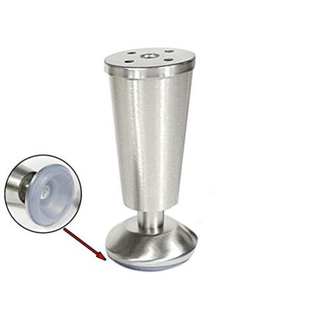 4er Set Möbelfüße,Einstellbar TV-Tischfüße,für Schrank und Sofa, Rostfreier Stahl,Tragfähigkeit 200KG,Höhe 3.1in/3.9in/4.7in/5.9in, Zubehör Senden