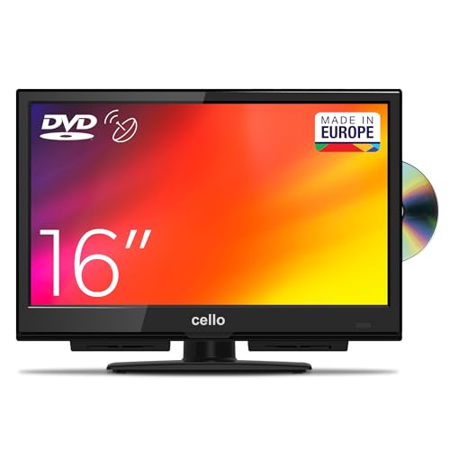 Cello C1624F 16" Full HD LED TV Integrierter DVD-Player Triple Tuner DVB-T/T2-C-S/S2 HDMI USB 230V Pitch Perfect Sound“ für EIN einzigartiges Klangerlebnis