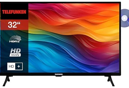 Telefunken XH32SO550SD Smart TV 32 Zoll Fernseher (HD-Ready, HDR, Triple-Tuner, DVD-Player) inkl. 6 Monate HD+