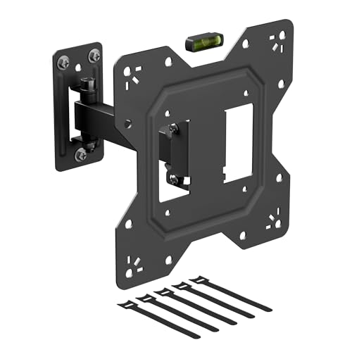 D-Line TV Wandhalterung, Einarmig sowie neig- und schwenkbar für Fernsehbildschirme mit einer Diagonale von 23-50 Zoll, VESA-Lochmuster von 100x100 mm bis 200x200 mm, maximale Traglast von 30 kg