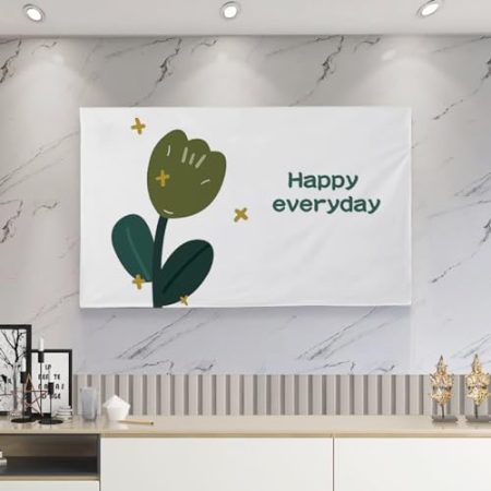 VUT Tv-abdeckungstuch, Weicher Kristall-samtstoff, Tv-staubschutz, LCD-led-wandmontage-Desktop-abdeckungsblatt, Tv-zubehör(Size:30-32in(76x48cm),Color:A)