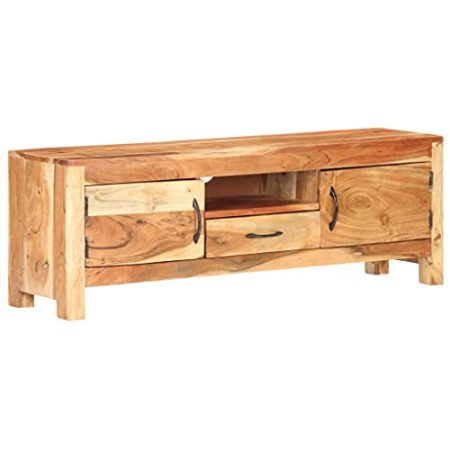 YUHI-HQYD TV-Schrank,Konsolenschränke,Medien Schränke,Korridor Kabinett,Zentrales Kabinett,TV-Tisch,Besteck Schränke,Vitrinenschränke,für Wohnzimmer,Küche, 116x30x40 cm Massivholz Akazie
