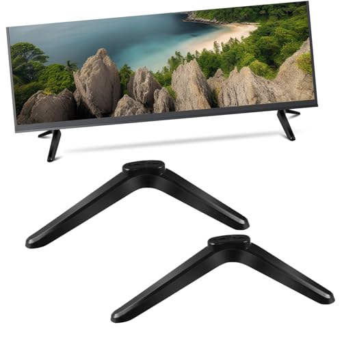 GLSTOY Tisch-tv-Halterung 32-55 Zoll Ständer Mit Halterungen Kunststoff-Beine rutschfeste Polster Einfache Montage Zubehör Inklusive