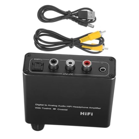 Holibanna Optisch Analog für Tv Lautsprecher Digital zu Analog Audio Adapter Spdif zu Aux Robustes Eisenmaterial Zubehör für Hifi