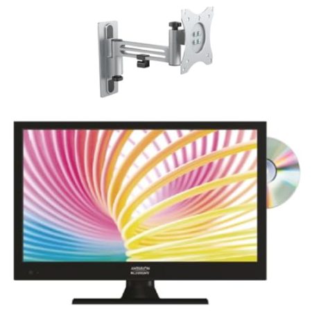 Antarion LED-TV-Set, 16 Zoll, 40 cm, HD TNT + TV-Halterung, Camping, Auto, 180 °, max. Belastung 15 kg