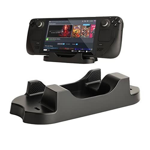 Standfuß für Ventil Steam Deck Konsole Dock Zubehör Easy Original Case Storage Tablet Phone Holder Bracket für Nintendo Switch Mount Schwarz