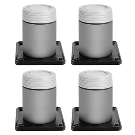 Grau Risers Schrankfüße Möbelbeine aus ABS-Kunststoff Verstellbare Möbelfüße Kabinettfüße Ersatz Sofafüsse Bett Stütz Füße DIY Hardware Zubehör, 4 Stück (8cm/3.1in)