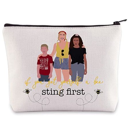 WZMPA Georgia Kosmetiktasche für Georgia-Fans, Geschenk, wenn Sie sich einen Bienenstich holen, mit Reißverschluss, TV-Show-Artikel, Sting First, Kosmetiktasche