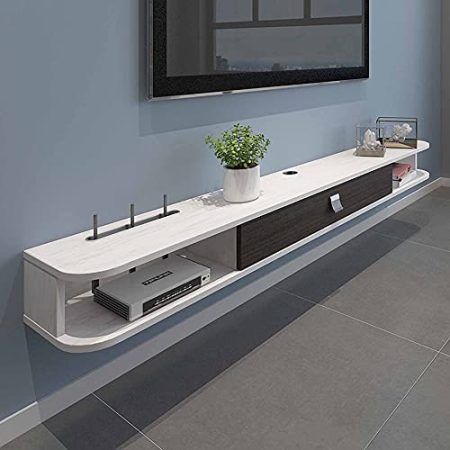 Wandbehang TV-Schrank, mattes Multifunktions TV Schrank Hängeboard mit Staufächern, für Wohnzimmer Schlafzimmer/B / 100cm