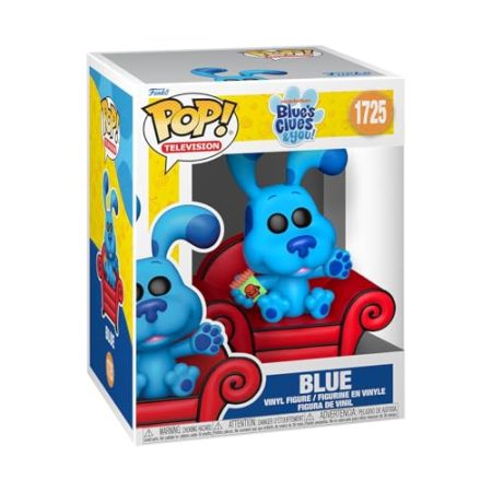 Funko Pop! Premium: Blues Clues - Blue mit Couch - Vinyl-Sammelfigur - Geschenkidee - Offizielle Handelswaren - Spielzeug Für Kinder und Erwachsene - TV Fans - Modellfigur Für Sammler und Display