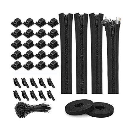 Tiardey Cord Management Organizer Kit für TV-Computer Office Home Wraps Wire Hider System - 5 Arten von Zubehör