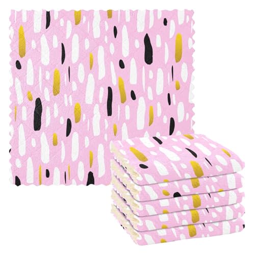 Pinselstrich, trendiges, nahtloses Muster, Mikrofaser, Küchentücher, Geschirrtücher, Küche, Herbst, saugfähig, Küchentücher, niedliche Handtücher, bedruckt, Bauernhof-Zubehör, 27,9 x 27,9 cm