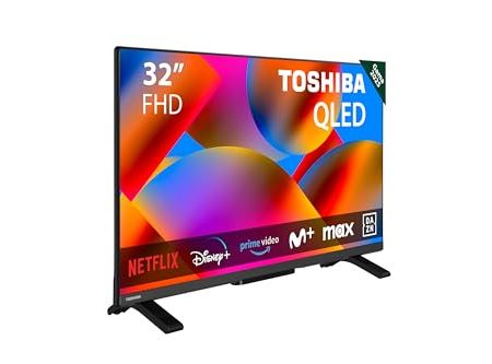 TOSHIBA 32QV2F63DG - QLED-Fernseher 32'' (80 cm) - FHD 1920x1080 - DTS Virtual:X - Smart TV - 2xHDMI