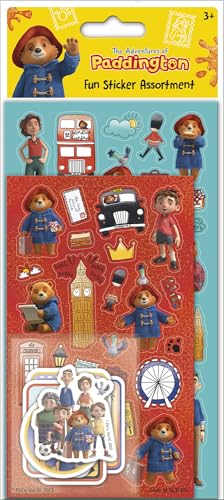 Paper Projects The Adventures of Paddington Sortiments-Aufkleber-Set, enthält 3 Arten von Aufklebern, perfekt für Dekoration und Scrapbooking, 24,5 cm x 11 cm (01.70.31.024)