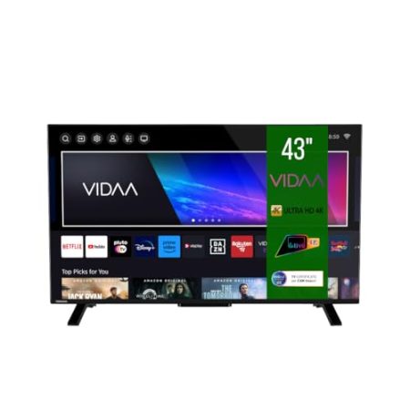 Toshiba Smart VIDAA TV 43 Zoll Ultra HD 43UV2363DA 4K 43 Zoll TV LED TV kompatibel mit Alexa, DVB-T2, LED-Technologie, Dolby Vision HDR10, HDMI 2.1