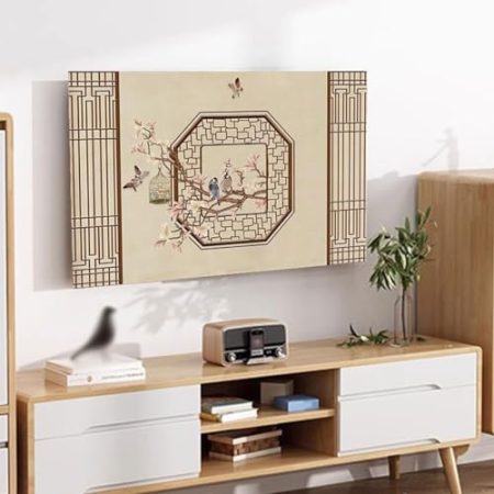 19–80 Zoll Tv-Abdeckung, Staubdicht, Tv-displayschutz Für LCD, Led, Innenbereich, Schlafzimmer, Wohnzimmer, Dekoration, Fernseher, Staubschutz, Tv-zubehör(Size:19IN(W46xH35CM),Color:B)