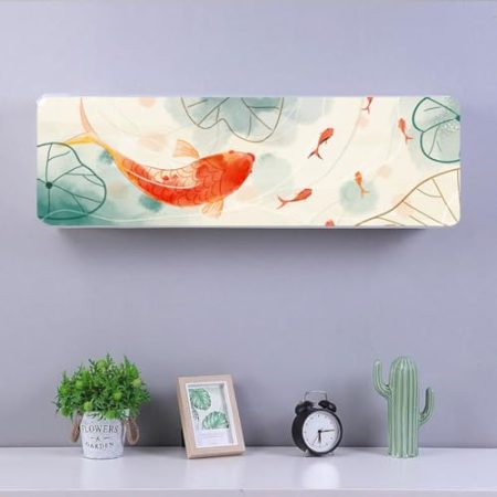 VUT Innenklimaanlagen-Abdeckung, wasserdichte Reinigungsabdeckung, Staubwaschschutz, Tasche, Heimdekoration, Wohnzimmer-zubehör(Size:L77-82CM,Color:C)