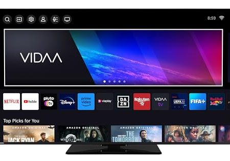 Toshiba Fernseher 65 Zoll Smart TV - VIDAA TV (4K UHD LED TV, Dolby Vision HDR, Triple-Tuner) 65UV3463DA