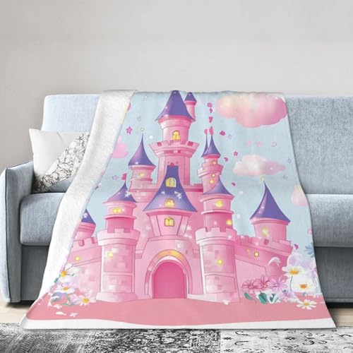 Überwurfdecke mit Blumenmuster, 102 x 127 cm, bunte Fleece-Decken für Couch, Bett, Picknick, weich, gemütlich, leicht, für alle Jahreszeiten geeignet