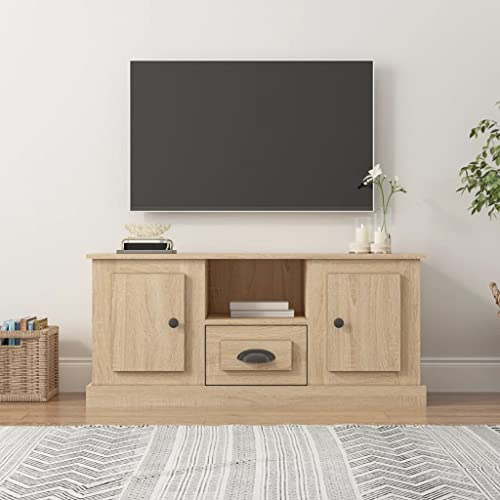 LXYZWRW Entertainment Centers & TV-Ständer, TV-Schrank, Sonoma-Eiche, 100 x 35,5 x 45 cm, Holzwerkstoff