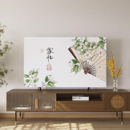 Tv -Cover Für Wandmontierte Desktop -LCD -tv -computerstaubabdeckung Non -Slip -Stoff -led -Bildschirm Cover Tuch Tv Wärme -Dissipation Zubehör(Size:42IN(100x59CM),Color:b)