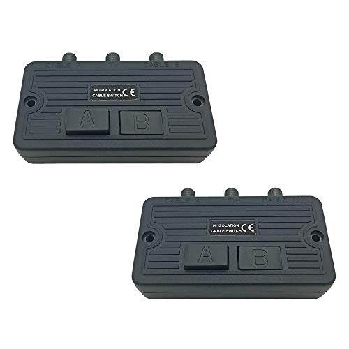 Antennen Umschalter für BK und Sat Anlagen UKW 2X Schalter Verteiler Weiche ARLI UHD 4k UltraHD (2 Stück)