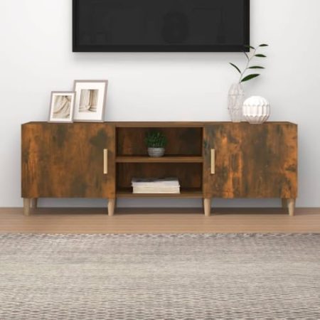 AJJHUUKI Outdoor-Möbel-TV-Schrank Räuchereiche 150x30x50 cm Holz-Möbel