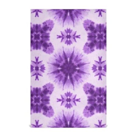 Geschirrtücher für Küche, dekoratives Mikrofaser-Geschirrtuch, saugfähig, Baumwolle, Küchenhandtücher, saugfähig, Zubehör, Geschirrtuch, Bauernhaus, 71,1 x 45,7 cm, Violett, 4 Stück