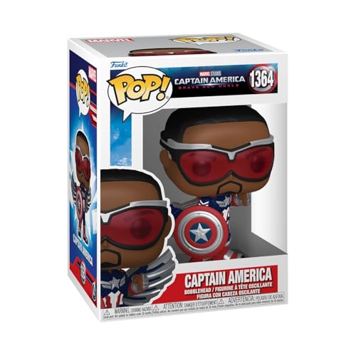 Funko POP! Marvel: Captain America: Brave New World - Captain America - Vinyl-Sammelfigur - Geschenkidee - Offizielle Handelswaren - Spielzeug Für Kinder und Erwachsene - Movies Fans