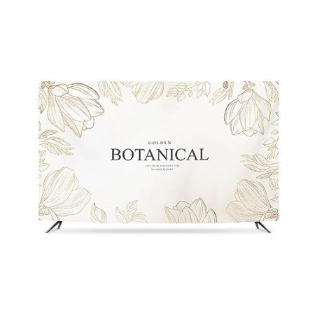 Tv-/computer-staubschutzhülle 30-75 Zoll Desktop/wandbehang/gebogener Bildschirm/abdeckung Nordeuropa-musterabdeckung Wohnzimmer/schlafzimmer Heimdekoration/zubehör(Size:37in,Color:A)