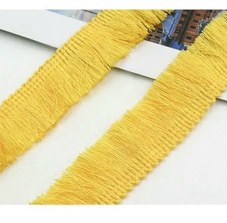 FUPOHUA 10 Yard/Lot Bunte 2,5 cm Polyeste Spitze Quaste Trimmen Fringe Dance Kleidung Vorhang Tisch DIY Kissen Kleid Zubehör
