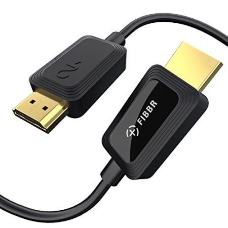 FIBBR 8K HDMI Glasfaserkabel 2M, 48Gbps 8K HDMI 2.1 Kabel/AOC Unterstützung 8K@60Hz, 4K@120Hz/144Hz HDR eARC 3D Dolby Atmos HDCP 2.2&2.3 Kompatibel mit PS5, Xbox Series X, PC, TV