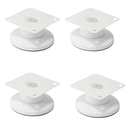4 Stück Möbelfüße Verstellbar Sofafuß Sockelfüße Edelstahl Tischbeine Möbelbeine Metall Schrankfüsse Ersatz Stützfüße für TV-Schränke,Couchtische,Nachttisch,Komplettes Zubehör, einfache Installation(C