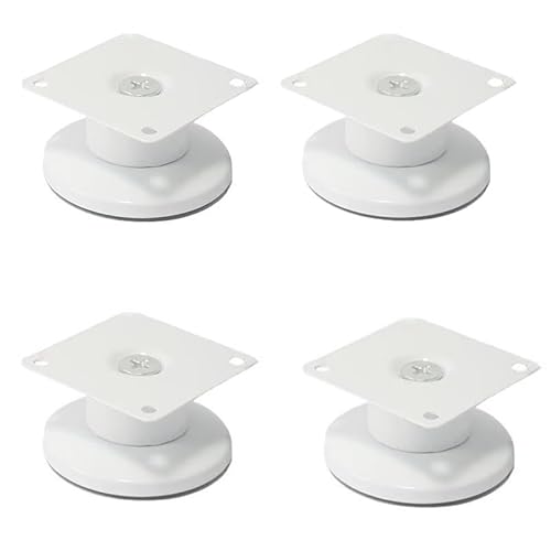 4 Stück Möbelfüße Verstellbar Sofafuß Sockelfüße Edelstahl Tischbeine Möbelbeine Metall Schrankfüsse Ersatz Stützfüße für TV-Schränke,Couchtische,Nachttisch,Komplettes Zubehör, einfache Installation(C