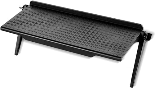 Kolarmo Multifunktionales Regal für Bildschirm, verstellbare Ablage für Computer-Monitor-Bildschirm, TV-Regal (schwarz, groß)