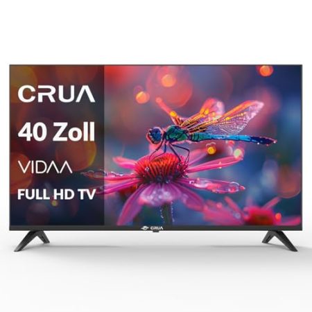 VIDAA Smart TV,101CM(40 Inch) TV,1920x1080P Full HD TV,LED TV with HDMI/USB/AV IN/Triple Tuner DVB-T2/T/C/S2/Compact and Smart for Your Home,Black [Energy Class E]