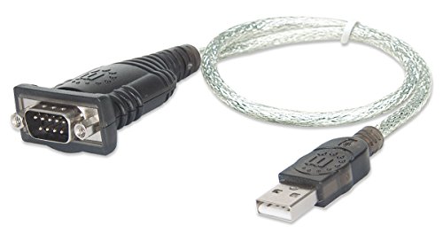 Manhattan USB auf Seriell-Konverter ( zum Anschluss eines seriellen Geräts an einen USB-Port, Prolific PL-2303RA-Chipsatz, 0,45 m ) DB9-Port 205146