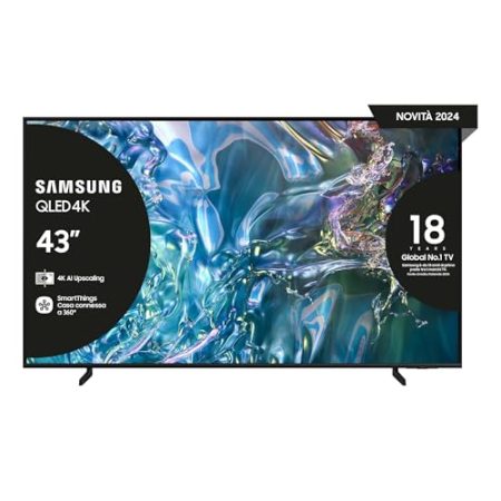 Tv Samsung QE43Q60DAUXZT SERIE 6 Smart TV UHD Titanio