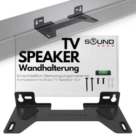 TV Speaker Wandhalterung | Kompatibel nur mit Bose TV Speaker Soundbar | Komplettes Montagematerial enthalten | Nur für Bose TV Speaker Soundbar geeignet | UK-Design von Soundbass