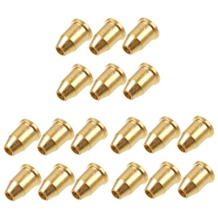 ibasenice 90 Stück Schnur Klassische Gitarre Guitarra Para Niños Aderendhülsen E-gitarre Bass-zubehör Bassbrücke Bassgitarren Tv-zubehör Durchgangshülsen Für Bass Metalldrähte Körper