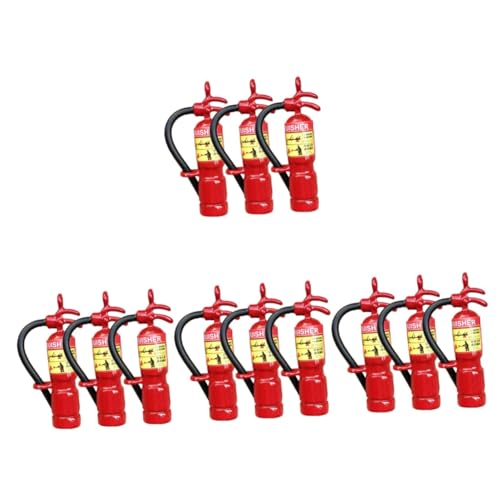 VICASKY 12 STK Mini-feuerlöscher Feuerlöscherspielzeug Aus Metall Metallbesatz Mikrospielzeug Outdoor-Werkzeuge Puppenhaus Zubehör Mini Miniaturdekoration Eisen Lieferungen Kind Rot Klein